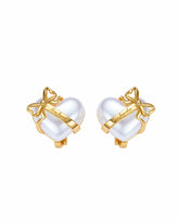 Amor Earrings: White Pearl Earrings for Bridal Shower | Nana Jacqueline