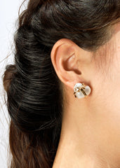 Amor Earrings: White Pearl Earrings for Bridal Shower | Nana Jacqueline