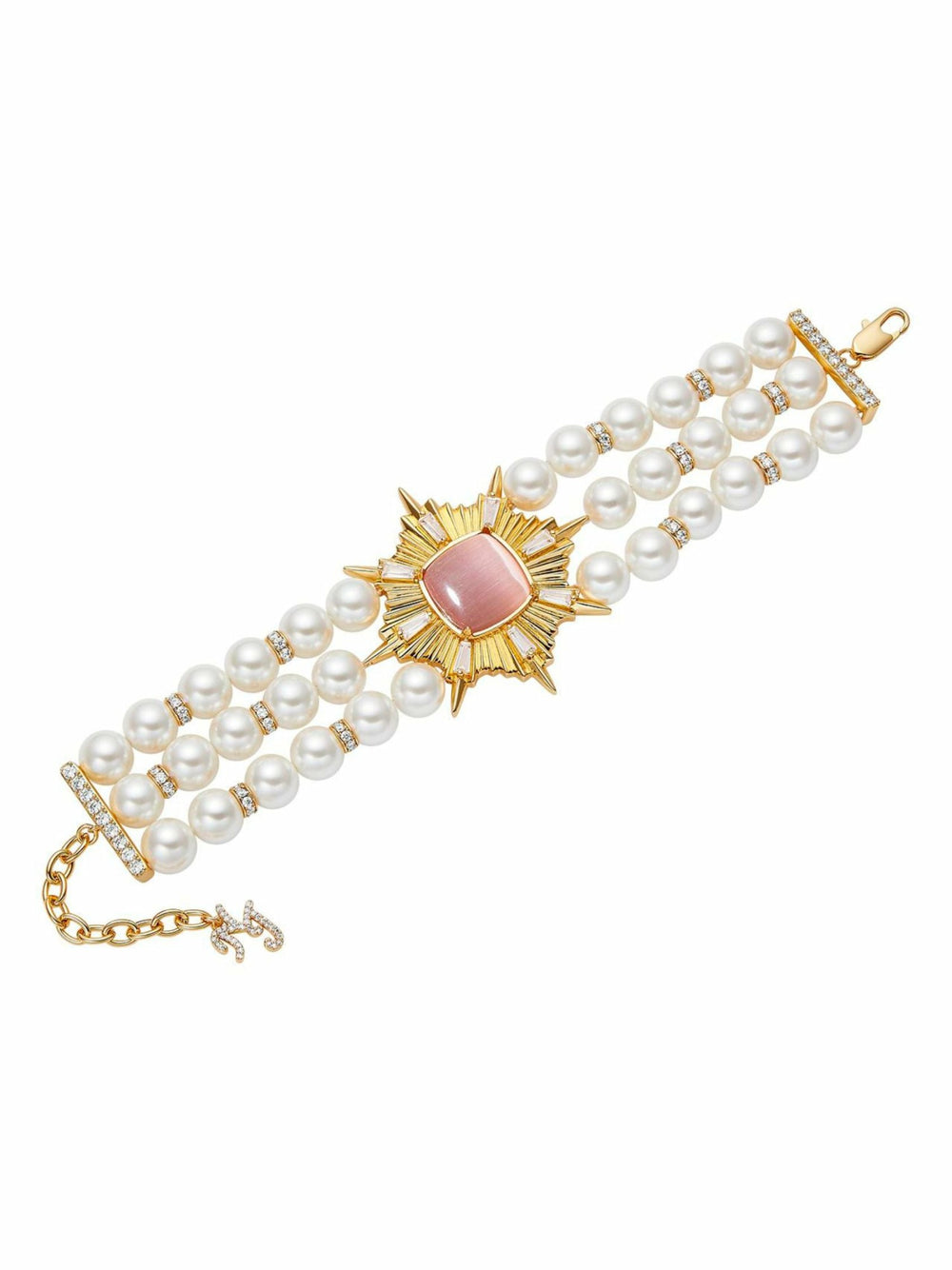 Felicty Pearl Bracelet: White Pearl Bracelet for Bridal Shower | Nana Jacqueline