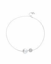 Evie Pearl Necklace: White Necklace for Bridal Shower | Nana Jacqueline