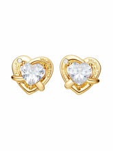Ambre Heart Earrings: White Earrings for Date Night | Nana Jacqueline