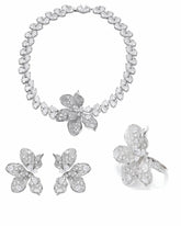 The Midnight Garden: Silver Jewelry Set for Bridal Events | Nana Jacqueline