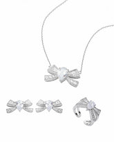 Timeless Ribbon: Silver Jewelry Set for Mother's Day Gift | Nana Jacqueline