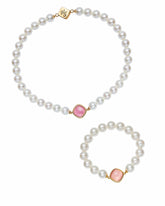 Pearl Embrace: White Pink Jewelry Bundle for Mother's Day Gift | Nana Jacqueline