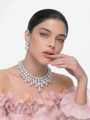 Winslet Pearl Drop White Earrings | Nana Jacqueline