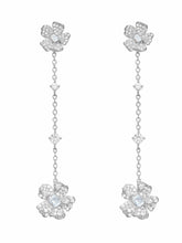 Fallon Floral Tassel White Earrings | Nana Jacqueline