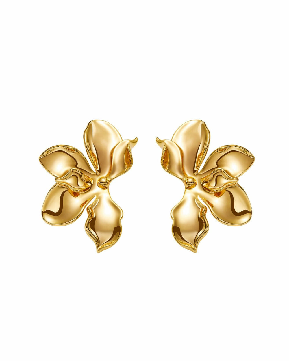 Florence Earrings: Gold Flower Earrings for Cocktail Party | Nana Jacqueline