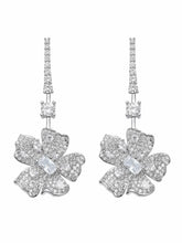 Isadora Floral Drop White Earrings | Nana Jacqueline