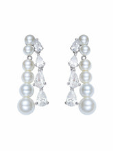 Adriana Pearl & Crystal Drop Earrings | Nana Jacqueline