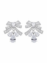 Talia Earrings: Silver Bow Earrings for Wedding After-Party | Nana Jacqueline
