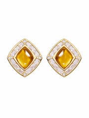 Bianca Earrings: Yellow Earrings for Cocktail Party | Nana Jacqueline