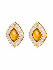 Bianca Earrings: Yellow Earrings for Cocktail Party | Nana Jacqueline