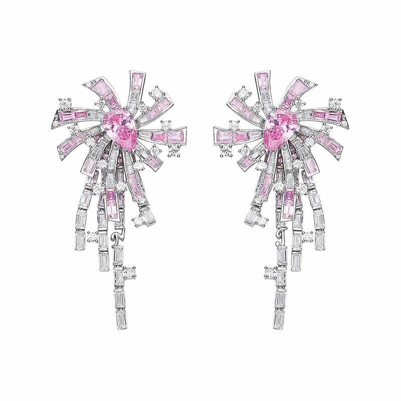 Candace Tassel Earrings: Pink Earrings for Party | Nana Jacqueline