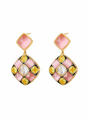 Claudia Earrings: Pink Earrings for Cocktail Party | Nana Jacqueline
