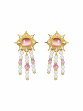Clara Pearl Earrings: Pink Earrings for Cocktail Party | Nana Jacqueline