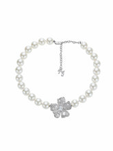 Bellina Floral Pearl White Necklace | Nana Jacqueline