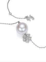 Lovelle Floral Pearl White Necklace | Nana Jacqueline
