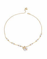 Amor Necklace: White Pearl Necklace for Bridal Shower | Nana Jacqueline
