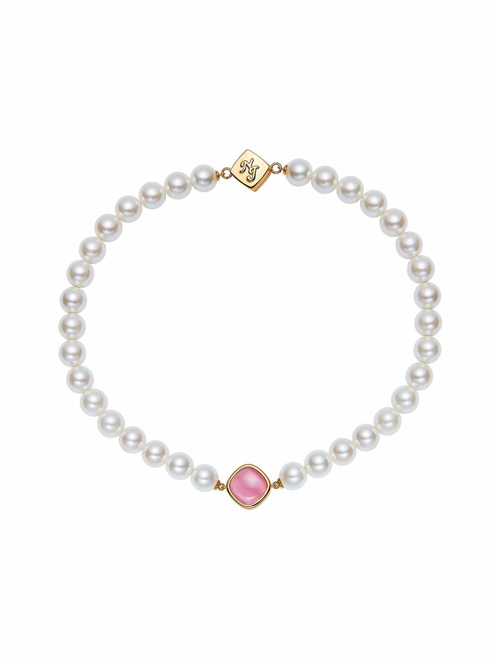 Ilana Pearl Necklace: White Pearl Necklace for Bridal Shower | Nana Jacqueline