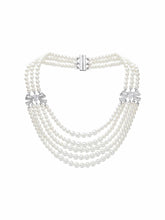 Maxine Necklace: White Pearl Necklace for Bridal Shower | Nana Jacqueline