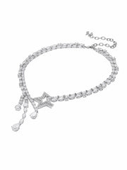 Ella Necklace: Silver Necklace for Cocktail Party | Nana Jacqueline