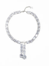 Clara Drop Choker Necklace: Silver Choker for Wedding After-Party | Nana Jacqueline