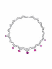 Keira Necklace: Pink Necklace for Cocktail Party | Nana Jacqueline