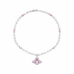 Brigette Necklace: Pink Necklace for Wedding After-Party | Nana Jacqueline