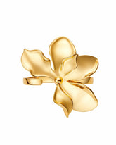 Marlene Ring: Gold Flower Ring for Cocktail Party | Nana Jacqueline