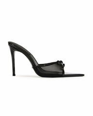 Evie Bow Heels: Black Heels for Cocktail Party | Nana Jacqueline