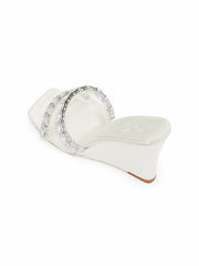 Cassandra Diamond Heels: White Heels for Bridal Shower | Nana Jacqueline
