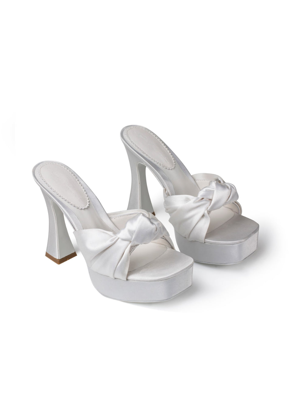 Mara Platform Sandals: White Sandals for Wedding After-Party | Nana Jacqueline