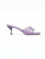 Minna Jelly Sandals: Purple Sandals for Party | Nana Jacqueline