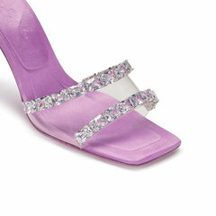 Bellah Sandals: Purple Sandals for Cocktail Party | Nana Jacqueline