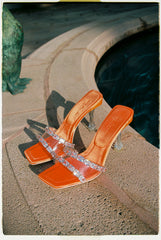 Bellah Sandals: Orange Sandals for Vacation Resort | Nana Jacqueline