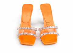 Bellah Sandals: Orange Sandals for Vacation Resort | Nana Jacqueline