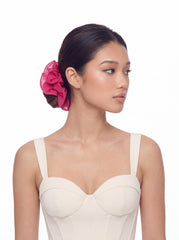 Nolita Ruffle Fuchsia Hair Tie | Nana Jacqueline