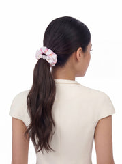 Novella Crystal Logo Ivory Hair Tie | Nana Jacqueline