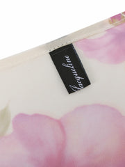 Roselle Floral Print Cream Scarf | Nana Jacqueline