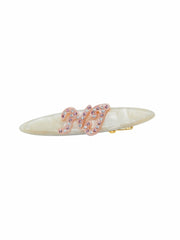 Starlette Logo Crystal Pink Hair Clip | Nana Jacqueline