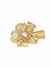 Florabelle Crystal Flower Gold Hair Clip | Nana Jacqueline
