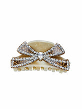 Milania Crystal Bow Beige Hair Clip | Nana Jacqueline