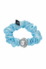 Pastel Silk Scrunchie Set with Crystal Detail | Nana Jacqueline