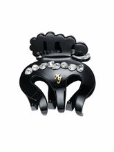 Ameline Crystal Mini Black Hair Claw Clip | Nana Jacqueline