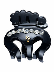 Ameline Crystal Black Hair Claw Clip | Nana Jacqueline