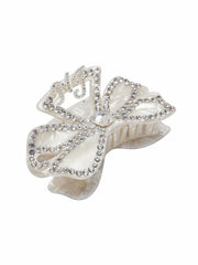 Sydney Hair Clip: White Hair Clip for Bridal Shower | Nana Jacqueline