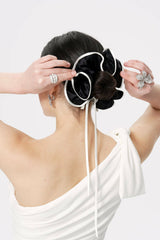 Marlene Scrunchie: Black Hair Scrunchie for Everyday Styling | Nana Jacqueline