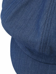 Amara Eight-Panel Newsboy Blue Hat | Nana Jacqueline
