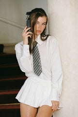 Amber Tie: Gray Tie for Preppy Outfit | Nana Jacqueline