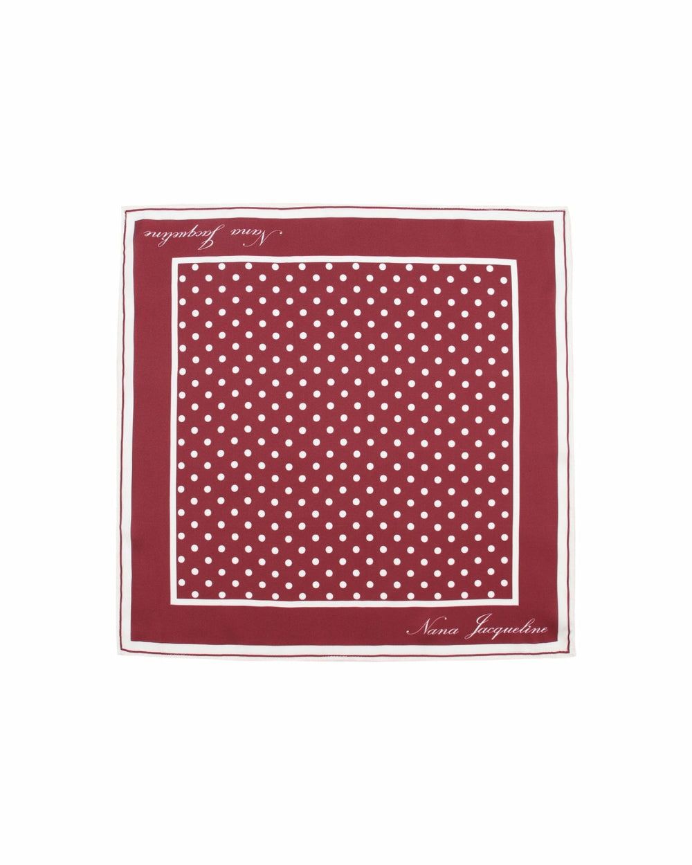 Bridget Pocket Square: Red Pocket Square for Cocktail Party | Nana Jacqueline